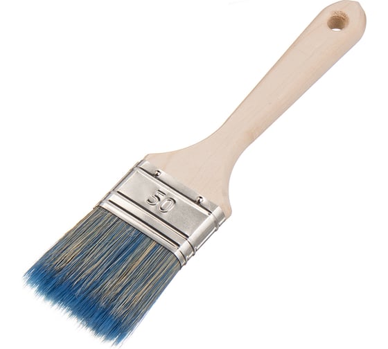 Изображение товара Флейцевая кисть для работ с красками и лаками на водной основе Лазурный берег смешанная щетина, КФ 50х14 B7