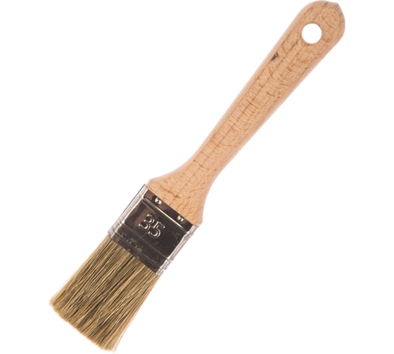 Изображение товара Флейцевая кисть для красок, лаков Лазурный берег смешанная щетина, Orel КФ-35*12-D5