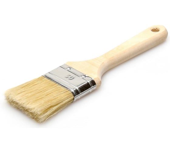 Изображение товара Флейцевая кисть для красок Лазурный берег смешанная щетина, деревянная ручка КФ 25*12