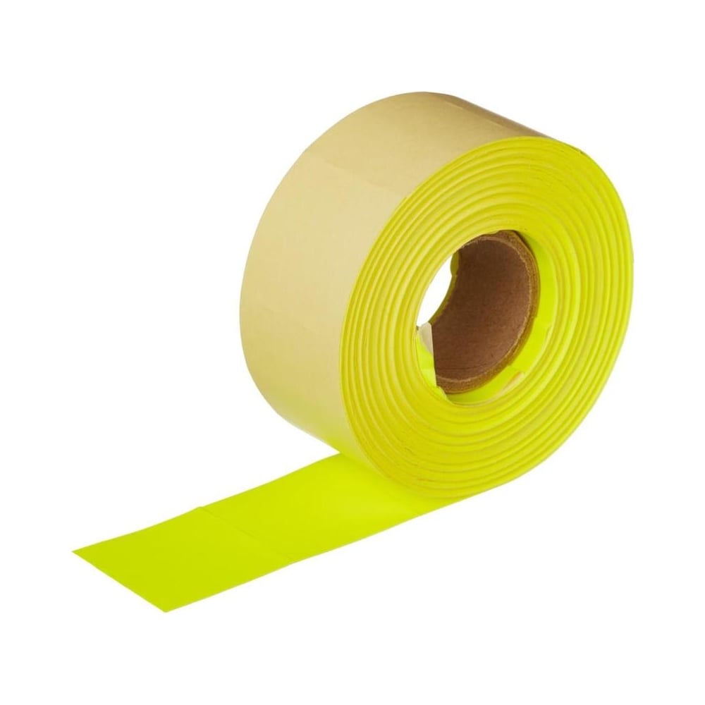 Изображение товара Этикет лента Комус 29x28 мм, желтая, 700 шт. в рулоне, 10 рулонов