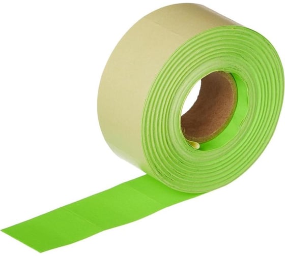 Изображение товара Этикет лента ООО Комус 29x28, зеленая, прямая, 700 шт. в рулоне, 10 рул. 166982