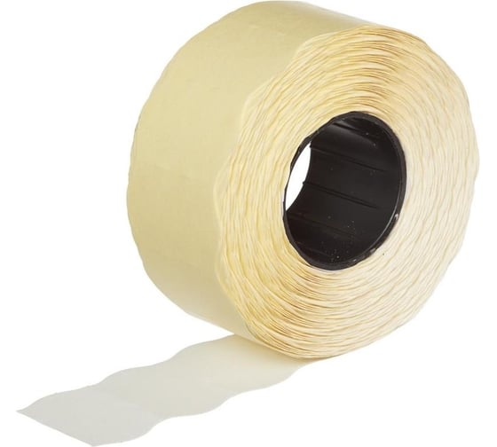 Изображение товара Этикет лента ООО Комус 26x16, белая, волна, 1000 шт. в рулоне, 10 рул. 72150