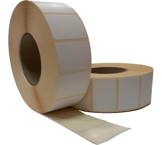 Изображение товара Термоэтикетки ООО Комус ЭКО 29x20, без печати, 2000 шт. в рулоне, вт.40, 36 рул. 76530