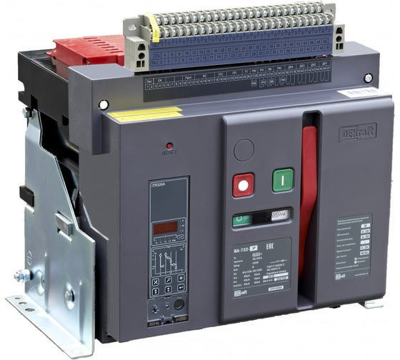 Изображение товара Воздушный автоматический выключатель DEKraft стационарный 3P 2000А 80кА расцепитель М ВА-732 27012DEK