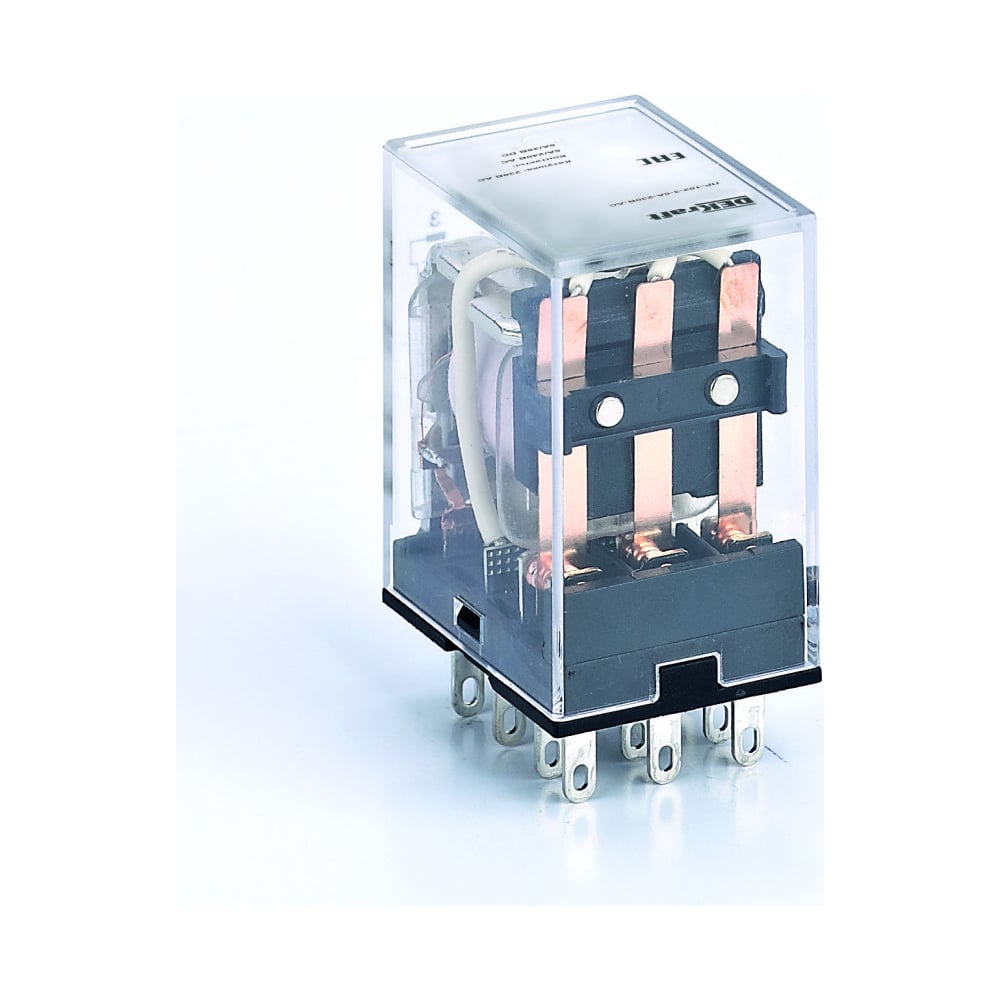 Изображение товара Промежуточное реле DEKraft 3 контакта с LED индикацией 48В DC ПР-102