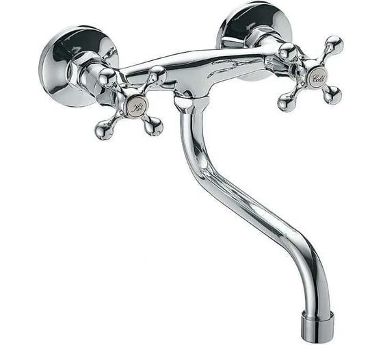 Изображение товара Смеситель для кухни и раковины CULTO MITTE OLDIE с длинным изливом, двухвентильный OLD06KI MITOLD06KI