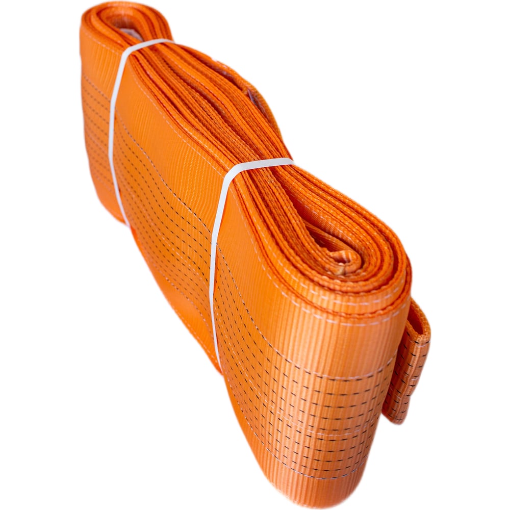 Изображение товара Строп текстильный ООО Пкф ГрузоподъемТехоснастка 10 тонн 12 м оранжевый петлевой