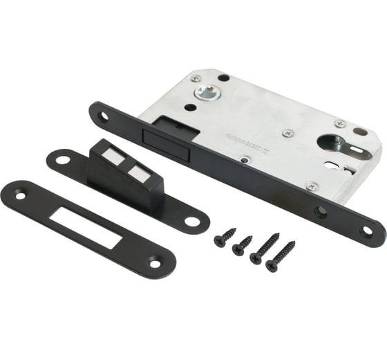 Изображение товара Врезной замок Аллюр АРТ 5300-MU BL магнитный, матовый черный, без ц/м 16207