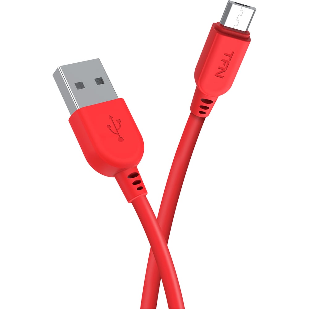 фото Дата-кабель tfn usb-microusb 1м pvc red -cmic1mpvcrd