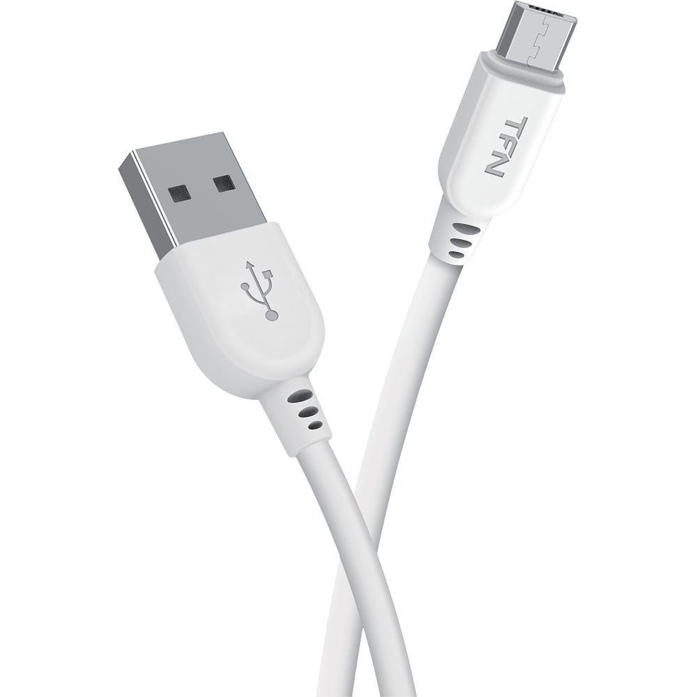 фото Дата-кабель tfn usb-microusb 1м pvc white -cmic1mpvcwh