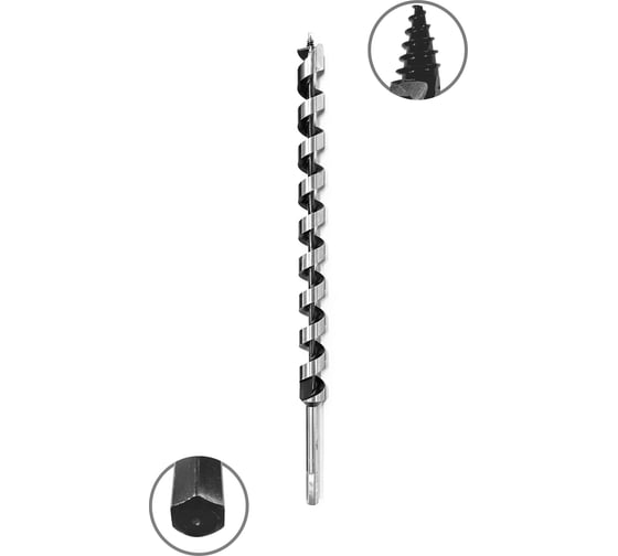 Изображение товара Сверло по дереву винтовое (26x460 мм; HEX) VIRA 552048