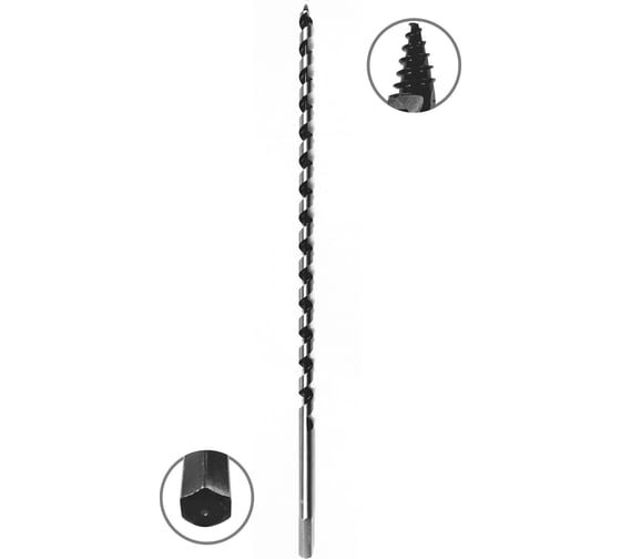 Изображение товара Сверло по дереву винтовое (12x460 мм; HEX) VIRA 552042