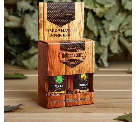 Изображение товара Набор эфирных масел Добропаровъ лимон, мята, по 17 мл 4250949