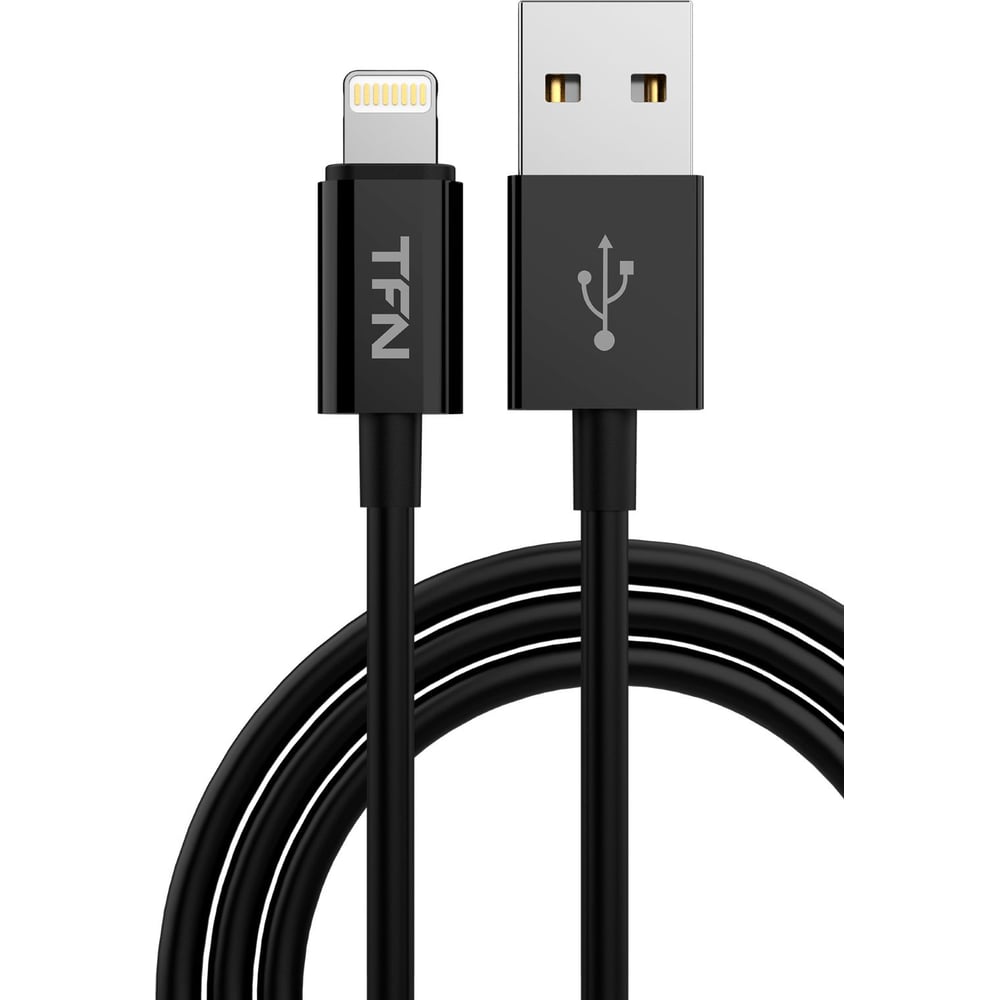 фото Дата-кабель tfn usb-8pin 1м tpe black -cligusb1mtpbk