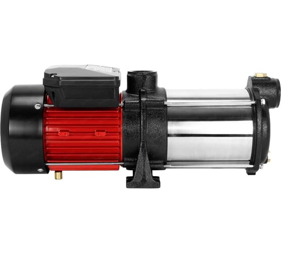 Изображение товара Многоступенчатый центробежный насос Jemix медная обмотка статора, 0.45 кВт, напор 22 м, производительность 90 л/мин, макс. глубина всасывания 8 м, крыльчатка из РРО, подключение 1" ГМН90-22