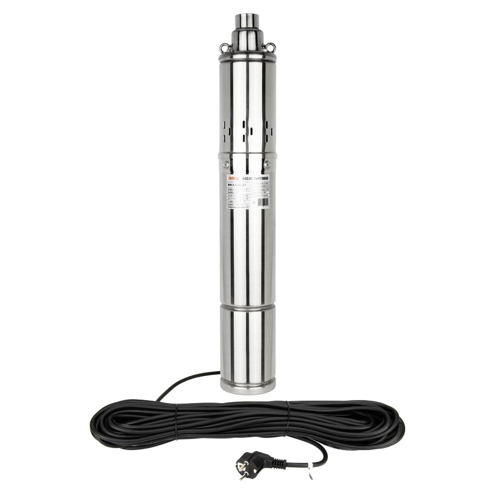 Изображение товара Ввинтовой погружной насос Jemix 3,5-QGB-1-40M 89 мм, мощность 370 Вт, кабель 25 м