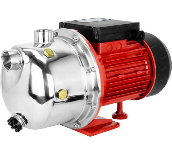 Изображение товара Поверхностный центробежный насос Jemix 550 Вт, напор 40 м, производительность 53 л/мин, макс. глубина всасывания 8 м, крыльчатка из РРО ПЦН/Н-53-40