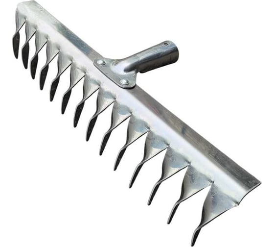 Изображение товара Г рабли клепанные с витым зубом ООО ПК Тандем-АГРО ГК-14 зуб., нержавейка 2,0 мм., без черенка 4670016433794