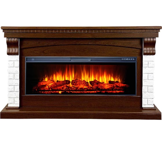 Изображение товара Каминокоплект InterFlame Ирландия c Freespace 50 орех