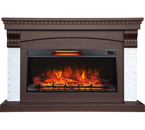 Изображение товара Каминокоплект InterFlame Ирландия с IF-36K08GLX Foton-36 орех