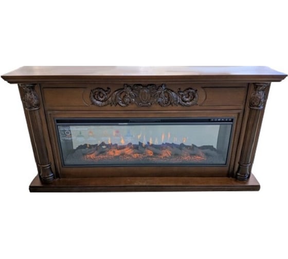 Изображение товара Каминокомплект InterFlame Лорд Ареал50 Freespace 50 темный дуб