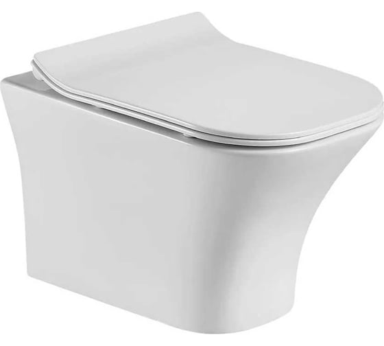 Изображение товара Унитаз подвесной CULTO PABLO безободковый, с сиденьем микролифт УТ-999012066