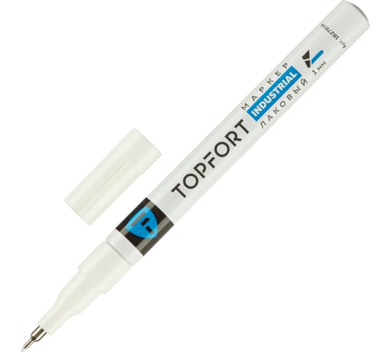 Изображение товара Маркер лаковый Topfort industrial 1 мм белый 1827854