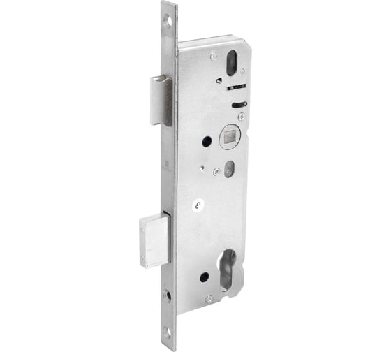 Изображение товара Замок врезной БУЛАТ ЗВ 4-1.45.92.16.08 б/ручки, нерж. сталь, 45 мм с/о, под ц/м, м/о 92 мм 15878