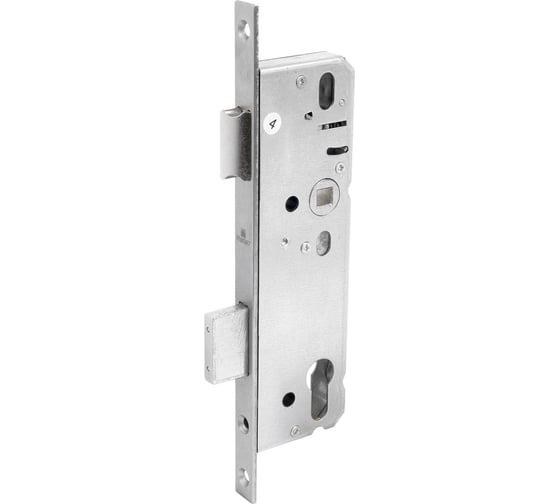 Изображение товара Замок врезной БУЛАТ ЗВ 4-1.40.92.16.08 б/ручки, нерж. сталь, 40 мм с/о, под ц/м, м/о 92 мм 15877