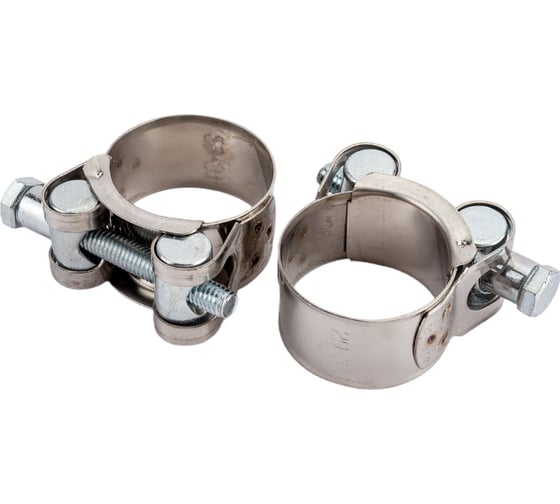 Изображение товара Шарнирный нержавеющий хомут Стройбат W2 29-31мм 2 шт 350040