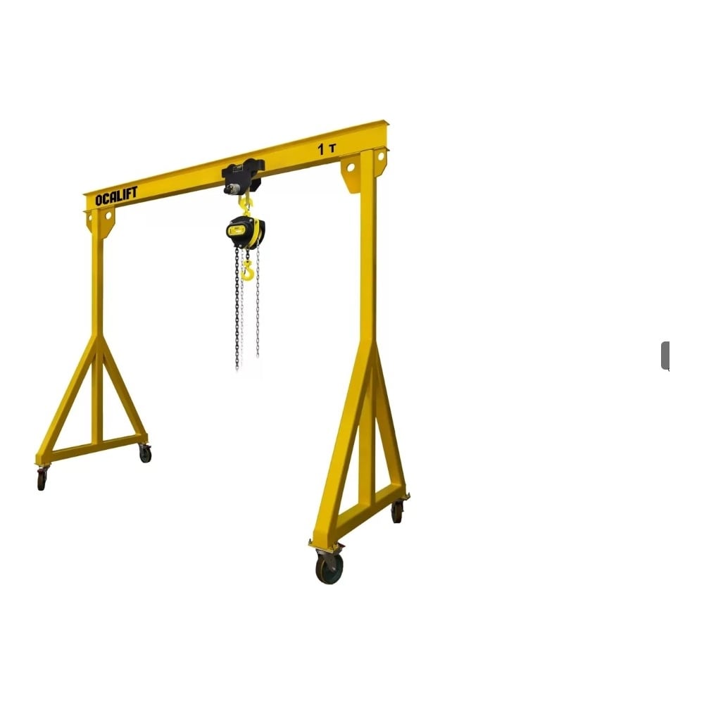 Изображение товара МПУ OCALIFT 1 тонна ручная цепная таль 4x4 на каретке
