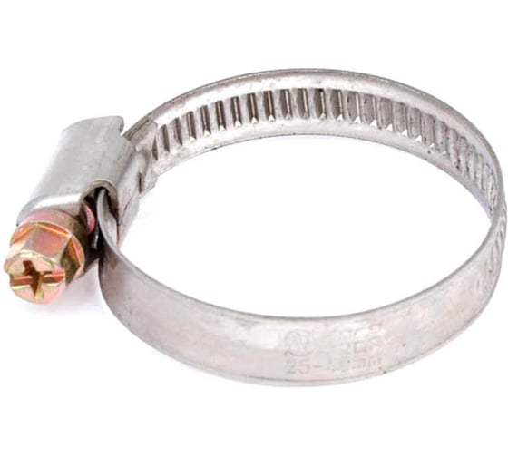 Изображение товара Нержавеющий хомут Стройбат W2 25-40 мм 10 шт 308400