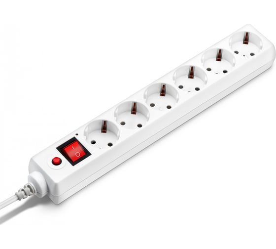 Изображение товара Сетевой фильтр BURO 600SH-16-5-W 5м, 6 розеток, белый, коробка 475263