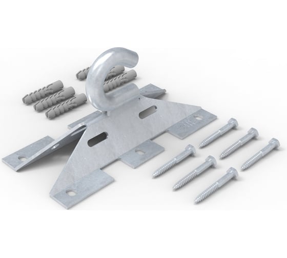 Изображение товара Крюк универсальный ЭНЕРВИК /ENSTO SOT76.2R (SOT76.2) ø16, 6 шурупов 6x50 DIN 571, дюбели 10x50 (упаковка 1 шт.) SOT76.2R-1