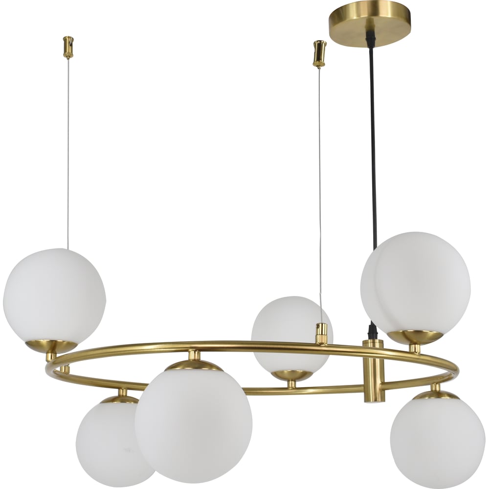 Изображение товара Современная потолочная люстра Мелодия Света SL2795-6 AB с шестью галогенными лампами