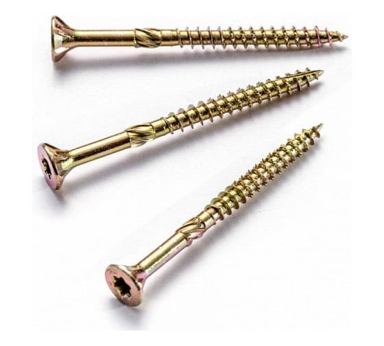 Изображение товара Саморезы по дереву КРЕП-КОМП желтые потай ПРОФИ HIMTEX 4.0х70 мм 200 шт 04070Fh