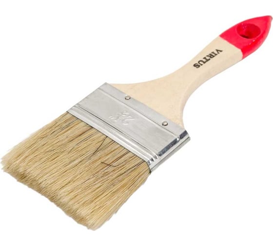 Изображение товара Набор кистей малярных плоских VIRTUS 12 шт., серия "Standard", 63 мм 001002063s