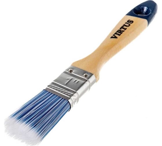 Изображение товара Набор кистей малярных плоских VIRTUS 12 шт., серия "Standard", искусственная щетина, 25 мм 001006025s