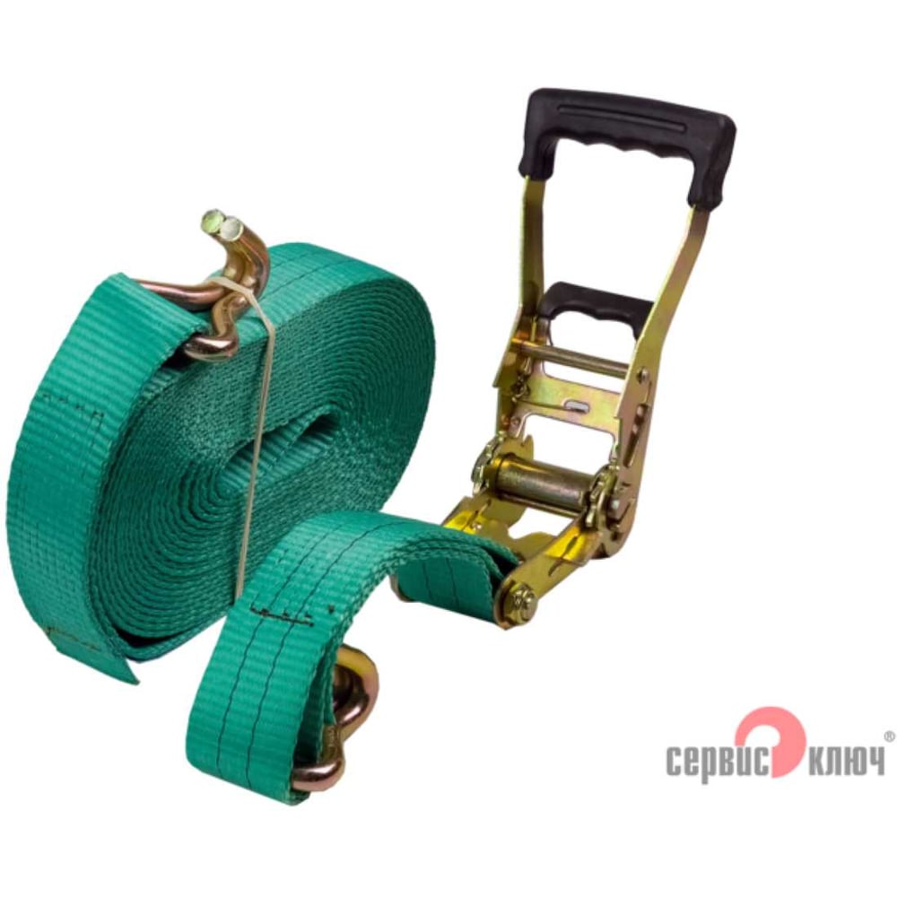 Изображение товара Стяжка груза 10 м супер усиленная 8 т СЕРВИС КЛЮЧ 73710