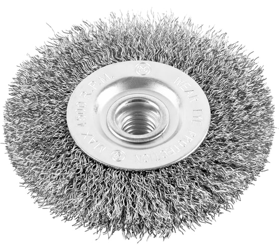 Изображение товара Кордщетка стальная плоская для УШМ 100 мм MONOGRAM 107-127