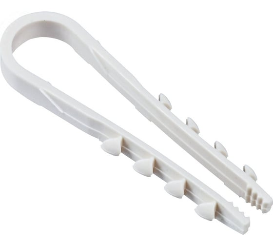 Изображение товара Дюбель-хомут круглый НЗЭТК 100шт 19-25, белый 98102
