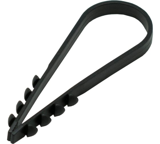 Изображение товара Дюбель-хомут круглый НЗЭТК 100шт 5-10, черный 98105