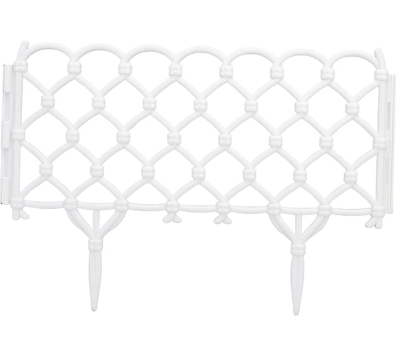 Изображение товара Декоративный заборчик Дачная мозаика Фаберже белый 15241