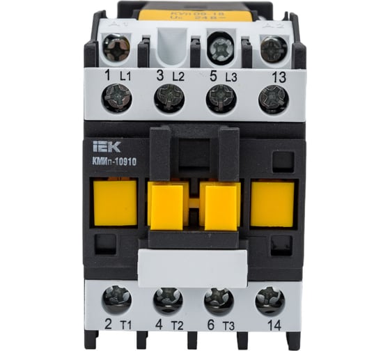 Изображение товара Контактор IEK КМИп-10910, 09А, 24В/АС3, 1НО KMD11-009-024-10