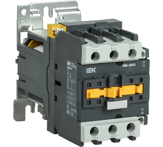 Изображение товара Контактор IEK КМИп-34012 40А 24В/АС3 1НО,1НЗ KMD31-040-024-11