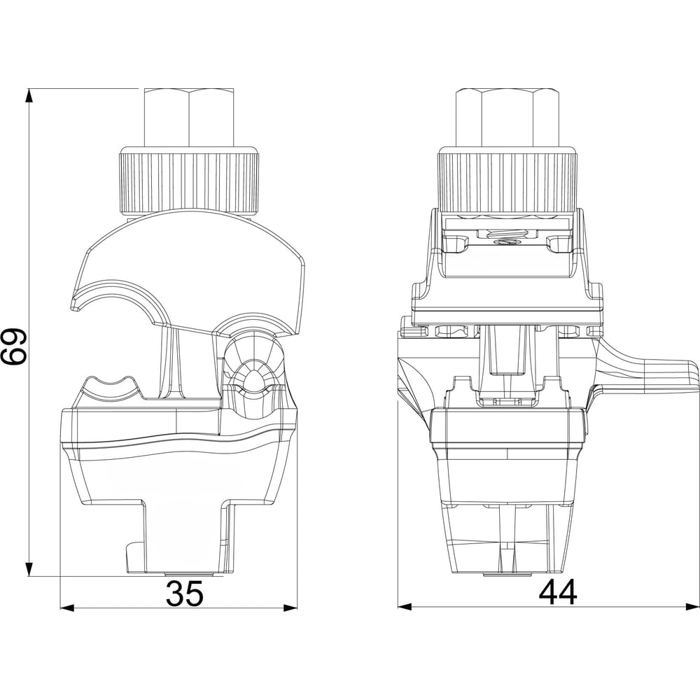Изображение товара Зажим прокалывающий ЭНЕРВИК SLIW50R герметичный для алюминия и меди