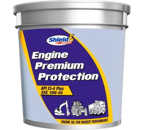 Изображение товара Моторное масло Shield Lubricants SHIELD ENGINE PREMIUM PROTECTION 10W-40 20 л 1080020