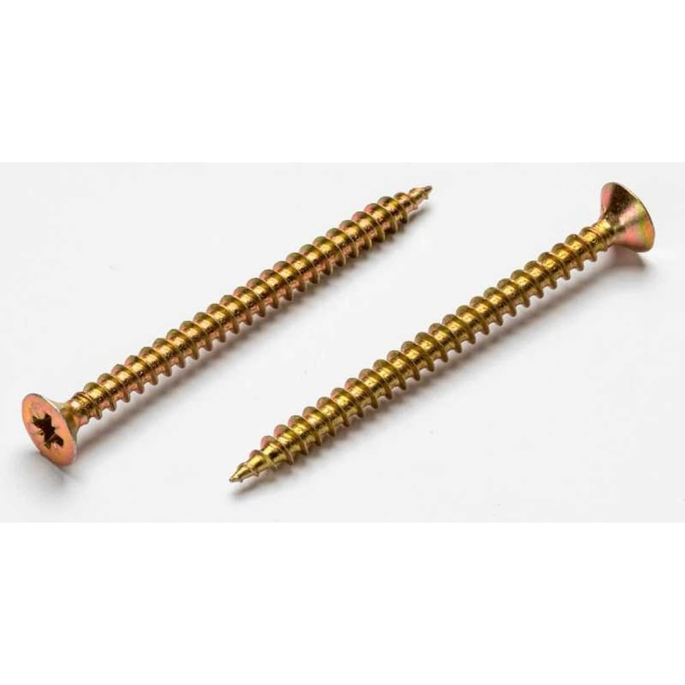 Изображение товара Шуруп Доброга 6,0x200 PZ3 потайная голова желтый цинк 600 шт