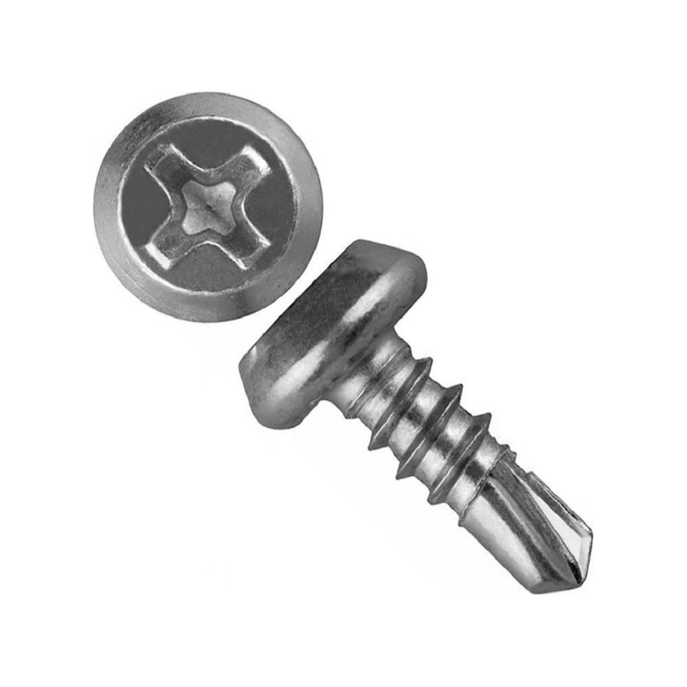 Изображение товара Саморез Доброга полуцилиндр 3,5x9,5 цинк, сверло, 20000 шт. ЦБ-00023736