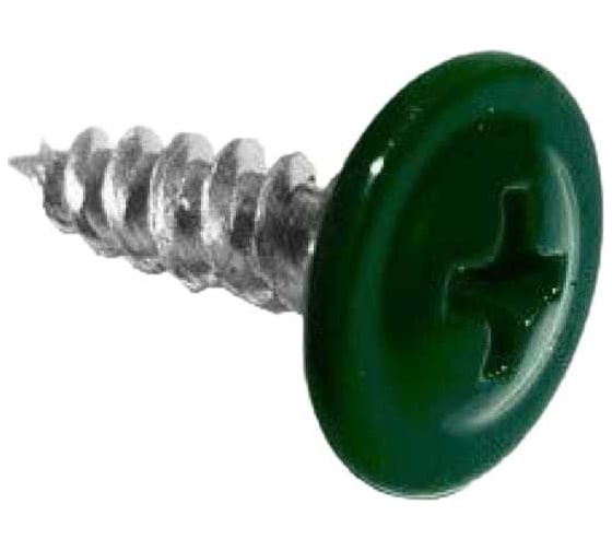 Изображение товара Саморез с пресс-шайбой Доброга 4,2x16 цинк 1000 шт. RAL6005 Темно-зеленый ТД-00007471